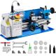 VEVOR Metal Lathe 7in. x 12in. Precision Bench Top Mini Metal Lathe 550-Watt Metal Lathe Variable Speed 50-2500 RPM Nylon Gear JSMNCC0618-3BYS01V1