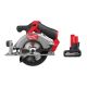 Milwaukee M12 FUEL 12V Lithium-Ion Brushless 5-3/8 in. Cordless Circular Saw w/ M12 12V XC High Output 5.0 Ah Battery Pack 2521-20-48-11-2450