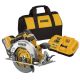 DEWALT 20V MAX Lithium-Ion 7-1/4 in. Cordless Circular Saw Kit with 8.0 Ah Battery, Charger and Kit Bag DCS590WW1