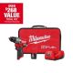 Milwaukee M12 FUEL 12-Volt Lithium-Ion Brushless Cordless 1/2 in. Hammer Drill Kit with 1 Compact 2.0Ah Battery Pack and 1 Charger 3404-21