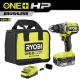 RYOBI ONE+ HP 18V Brushless Cordless 1/2 in. Drill/Driver Kit with 4.0 Ah Battery, Charger, and Bag PBLDD02K1