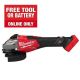 Milwaukee M18 FUEL 18V Lithium-Ion Brushless Cordless 4-1/2 in./6 in. Braking Grinder with Slide Switch (Tool-Only) 3671-20
