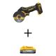 DEWALT 20V XR Lithium-Ion Cordless 3 in. Cut-Off Tool with POWERSTACK 20V 5.0Ah Battery Pack DCS438BWDCBP520