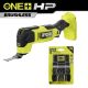 RYOBI ONE+ HP 18V Brushless Cordless Oscillating Multi-Tool (Tool Only) with 4-Piece Wood Oscillating Multi-Tool Blade Set PBLMT51B-A24401