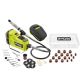 RYOBI ONE+ HP 18V Brushless Cordless Rotary Tool Kit w/ 2.0 Ah HIGH PERFORMANCE Battery, Charger, & 150-Piece All-Purpose Kit PBLRT01K1-A90AS150