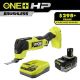 RYOBI ONE+ HP 18V 6.0 Ah Lithium-Ion HIGH PERFORMANCE Battery and Charger Kit with ONE+ HP 18V Brushless Multi-Tool PSK016-PBLMT51B