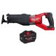 Milwaukee M18 FUEL 18V Lith-Ion Brushless Cordless Super SAWZALL Reciprocating Saw with M18 REDLITHIUM FORGE HD 12.0 Ah Battery 2722-20-48-11-1813