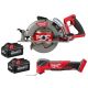 Milwaukee M18 FUEL 18V Lith-Ion Cordless 7-1/4 in. Rear Handle Circular Saw w/M18 FUEL Multi-Tool & (2) High Output 6.0Ah Battery 2830-20-2836-20-48-11-1862