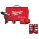 Milwaukee M12 FUEL 12-Volt Li-Ion Brushless Cordless 1/2 in. Hammer Drill Kit w CP 2.0Ah Battery, Charger & Bit Set (45-Piece) 3404-21-48-32-4023