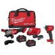 Milwaukee M18 FUEL 18-Volt Lithium-Ion Brushless Cordless 4-1/2 in./6 in. Braking Grinder w/Two XC 8.0 Ah Battery & Impact Wrench 3670-22-2855-20