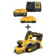 DEWALT 20V MAX XR Lithium-Ion Cordless Brushless 3-1/4 in. Planer with 6.0 Ah and 4.0 Ah Starter Kit DCP580BWCB2460C