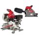 Milwaukee M18 FUEL 18V Lith-Ion Cordless Brushless 6-1/2 in. Plunge Cut Track Saw with Miter Saw 2831-20-2733-20