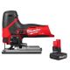 Milwaukee M12 12V Fuel Lithium-Ion Cordless Jig Saw with M12 XC High Output 5.0 Ah Battery Pack 2545-20-48-11-2450