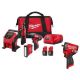Milwaukee M12 12-Volt Lithium-Ion Brushless Cordless Combo Kit with M12 FUEL Stubby 3/8 in. Impact Wrench 2492-24-2562-20