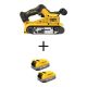DEWALT 20-Volt Lithium-Ion Cordless Belt Sander with 2 20-Volt MAX POWERSTACK Compact Lithium-Ion Batteries DCW220BWBP034-2