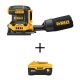 DEWALT 20V MAX XR Lithium-Ion Cordless Brushless 1/4 Sheet Variable Speed Sander with Premium Lithium-Ion 6.0Ah Battery Pack DCW200BWDCB206