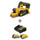 DEWALT 20V MAX XR Lithium-Ion Cordless Brushless 3-1/4 in. Planer with POWERSTACK 20V 5.0 Ah and 1.7 Ah Batteries and Charger DCP580BWP315-2C