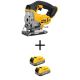 DEWALT 20V MAX Lithium-Ion Cordless Jig Saw with (2) 20V MAX POWERSTACK Compact Lithium-Ion Batteries DCS331BWBP034-2