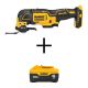 DEWALT ATOMIC 20V MAX Lithium-Ion Cordless Brushless Oscillating Multi Tool with 20V MAX Premium Lithium-Ion 6.0Ah Battery Pack DCS354BWDCB206