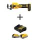 DEWALT XR 20V Lithium-Ion Cordless Rotary Drywall Cut-Out Tool with POWERSTACK 20V 5.0 Ah and 1.7 Ah Batteries and Charger DCE555BWP315-2C