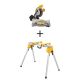 DEWALT 15 Amp Corded 12 in. Double Bevel Sliding Compound Miter Saw with Heavy Duty Work Stand and Miter Saw Mounting Brackets DWS780WDWX725B