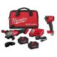 Milwaukee M18 FUEL 18-Volt Lith-Ion Cordless 4-1/2 in. /6 in. Braking Grinder w/ Two XC 8.0 Ah Battery & 3/8 in. Impact Wrench 3670-22-2854-20