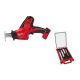 Milwaukee M18 18V Lith-Ion Cordless HACKZALL Recip Saw & 9 in. 8 TPI Metal Cut NITRUS Torch Recip Saw Blade Set w/ PACKOUT (22-Pk) 2625-20-49-22-5640