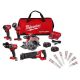 Milwaukee M18 FUEL 18V Lith-Ion Brushless Cordless Combo Kit (5-Tool) w/ Two 5.0 Ah Batteries, 1 Charger, & SAWZALL Blade Set 3697-25-49-22-1216