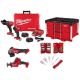 Milwaukee M18 FUEL 18V Lithium-Ion Cordless Hammer Drill & Impact Driver Combo Kit w/ Grinder, HACKZALL&PACKOUT Toolbox & Bit Set 3697-22-48-89-4631-48-32-4023-2880