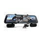 Rexing - M4 1080p 4-Channel Mirror Dash Cam with Smart BSD GPS - Black