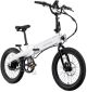 Lectric eBikes - XP Lite 2.0 Foldable Long-Range eBike with 80 miles Max Operating Range & 20 mph Max Speed - Unisize - Arctic White