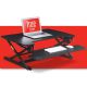 True Seating - Ergo Height Adjustable Standing Desk Converter, Large - Black