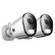 Night Owl - Wi-Fi IP Plug In 4K HD Deterrence Cameras with 2-Way Audio and Audio Alerts and Sirens (2-Pack) - White