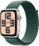 Apple Watch SE (GPS) 44mm Aluminum Case with Lake Green Sport Loop - Starlight