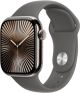 Apple Watch Series 10 (GPS+Cellular) 42mm Titanium Case with Stone Grey Sport Band - S/M - Natural