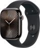 Apple Watch Series 10 (GPS+Cellular) 46mm Titanium Case with Black Sport Band - M/L - Slate