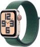 Apple Watch SE (GPS+Cellular) 40mm Aluminum Case with Lake Green Sport Loop - Starlight