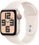 Apple Watch SE (GPS+Cellular) 40mm Aluminum Case with Starlight Sport Band - S/M - Starlight