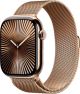 Apple Watch Series 10 (GPS+Cellular) 46mm Titanium Case with Gold Milanese Loop - S/M - Gold