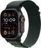 Apple Watch Ultra 2 (GPS+Cellular) 49mm Titanium Case with Dark Green Alpine Loop - Large - Black