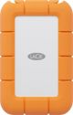 LaCie Rugged Mini SSD 4TB Solid State Drive - USB 3.2 Gen 2x2, speeds up to 2000MB/s (STMF4000400) - Silver and Orange