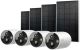 TP-Link Tapo - 4-pack Outdoor Battery-Powered Wireless 2K QHD Security Camera with 4 Solar Panels - White