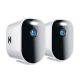 Night Owl 2 Camera Indoor/Outdoor Wire Free 2K Security Cameras with 2-Way Audio - White - White