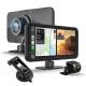 Rexing - 4K Dash Cam Front and Rear with CarPlay & Android Auto - Black