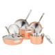 Viking 4-Ply 9PC Copper Cookware Set - Copper