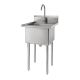 TRINITY EcoStorageÂ® | Stainless Steel Utility Sink | NSF | w/ Faucet - Stainless Steel