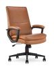 Serta - Comfort Mid-Back Bonded Leather Executive Office Chair - Cognac