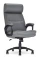 Serta - Comfort Big and Tall Modern Bonded Leather Executive Office Chair - Gray