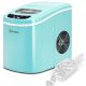 Costway - Portable Compact Electric Ice Maker Machine Mini Cube 26lb/Day - Mint Green