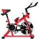 Costway - Adjustable Exercise Bike Bicycle Cycling Cardio Fitness LCD w/ 18lb Flywheel - Red/Black